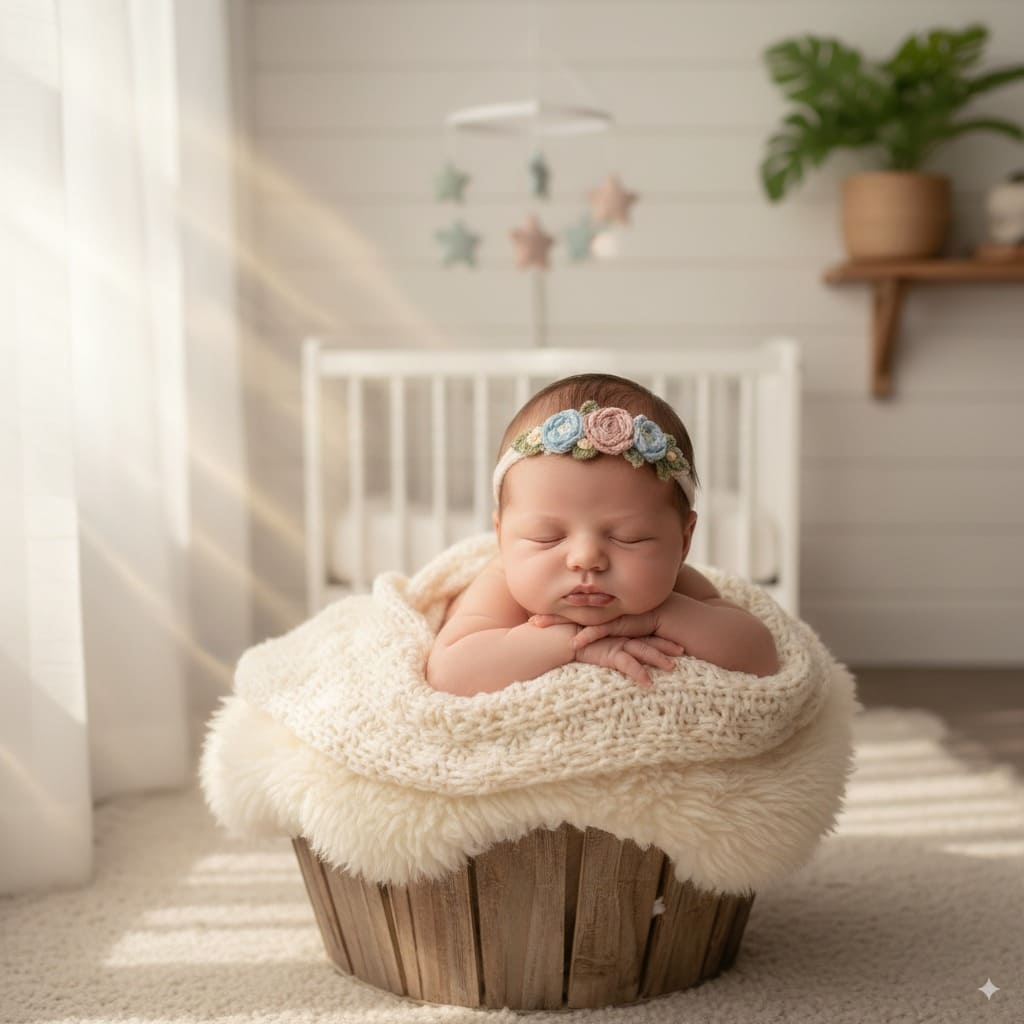 how to do a newborn photoshoot at home
